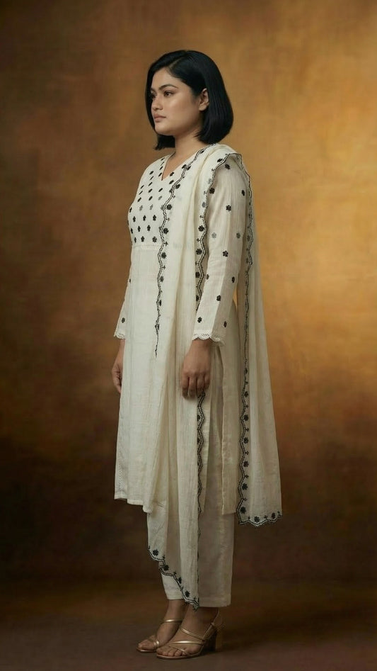 Ivory Dot Elegance Set