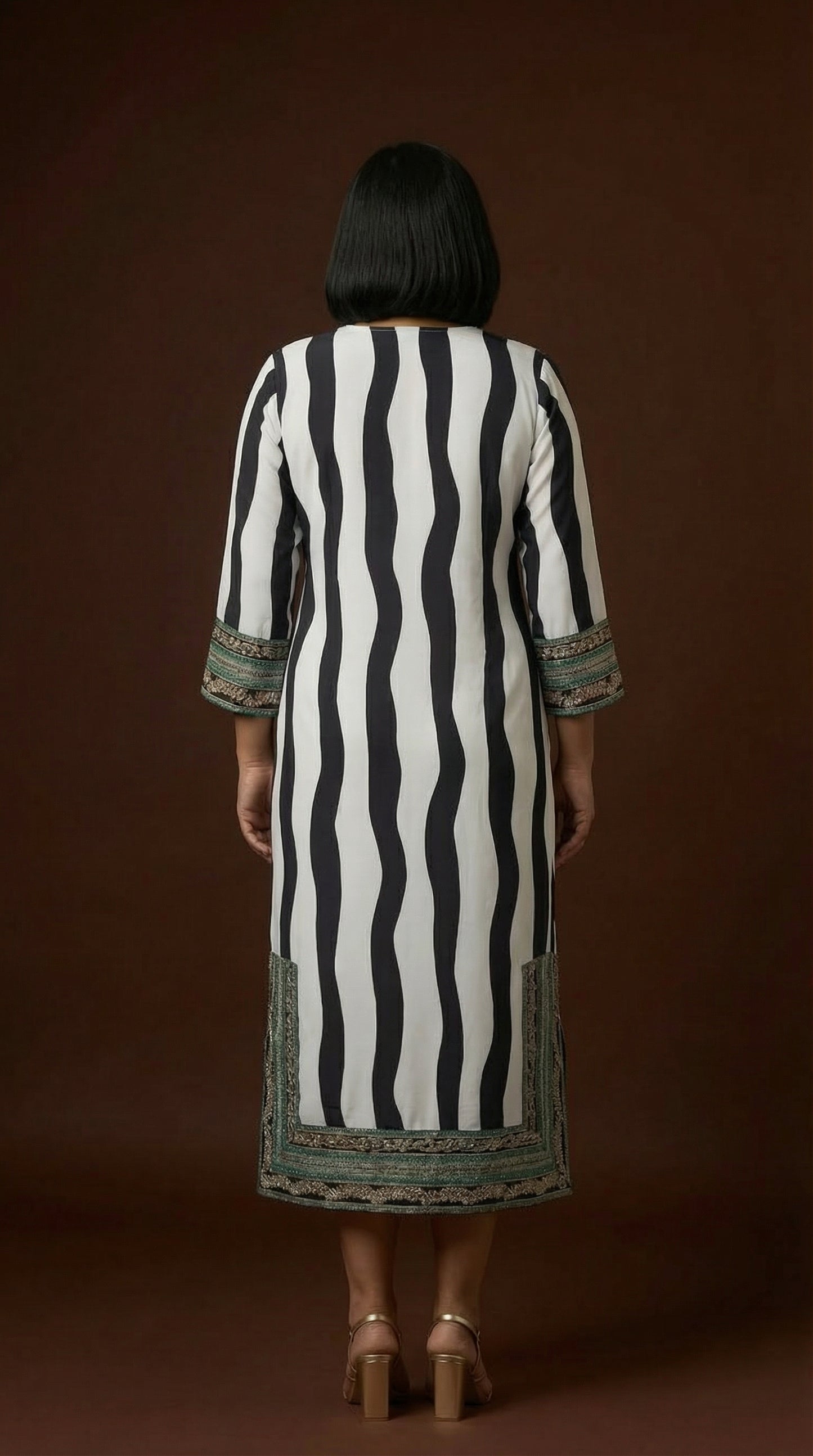 Ethno Grace Gown Striped