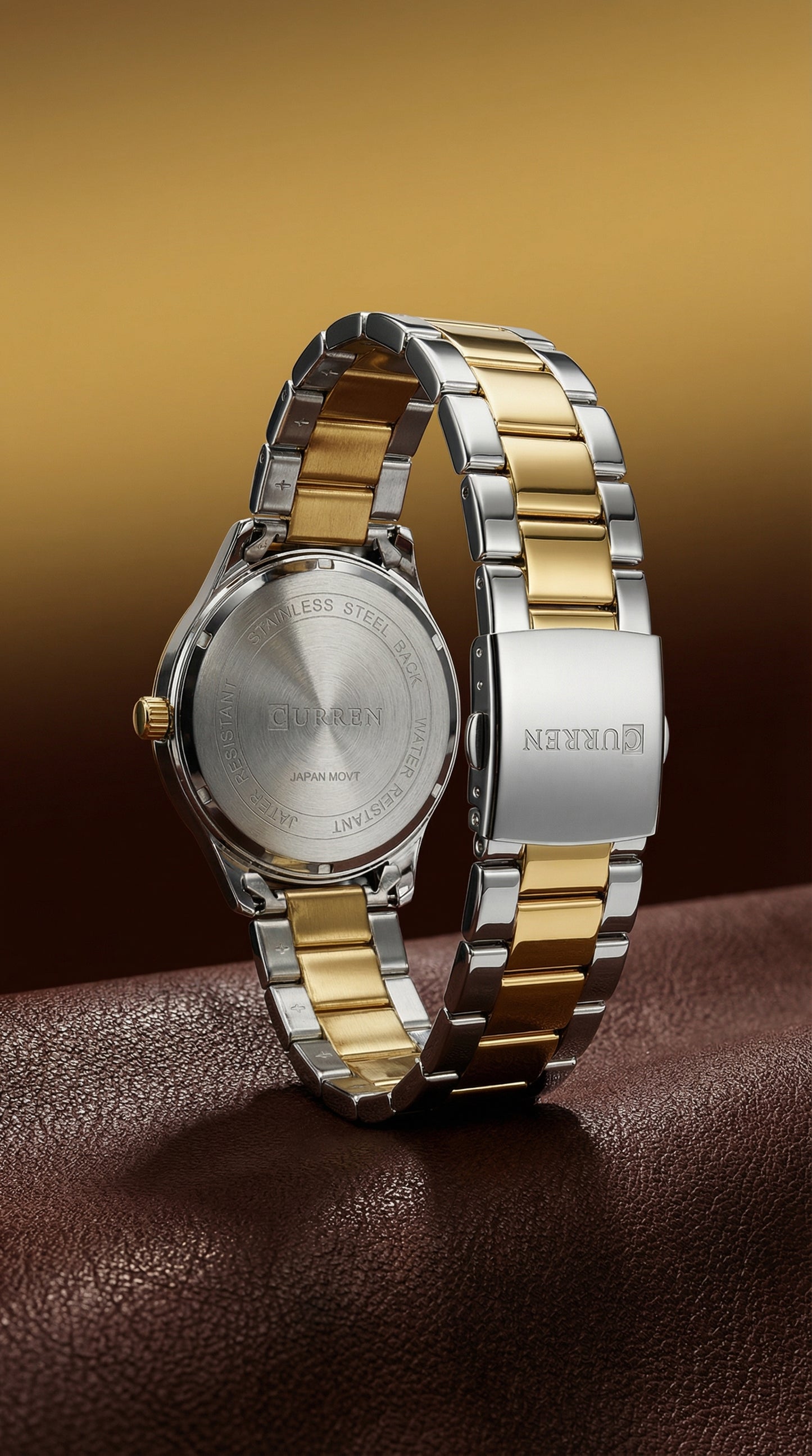 CURREN Two-Tone Roman Dial Quartz Watch