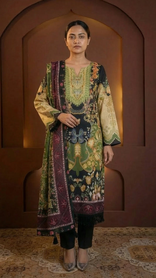 Forest Green Three Piece Set