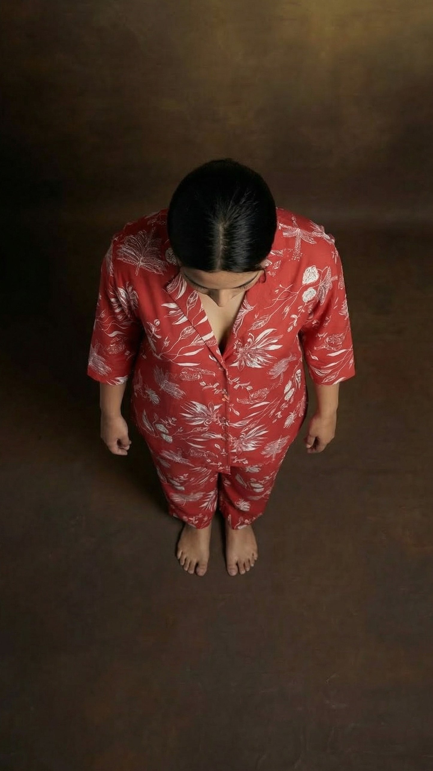 Burgundy Blossom Co-ord Set