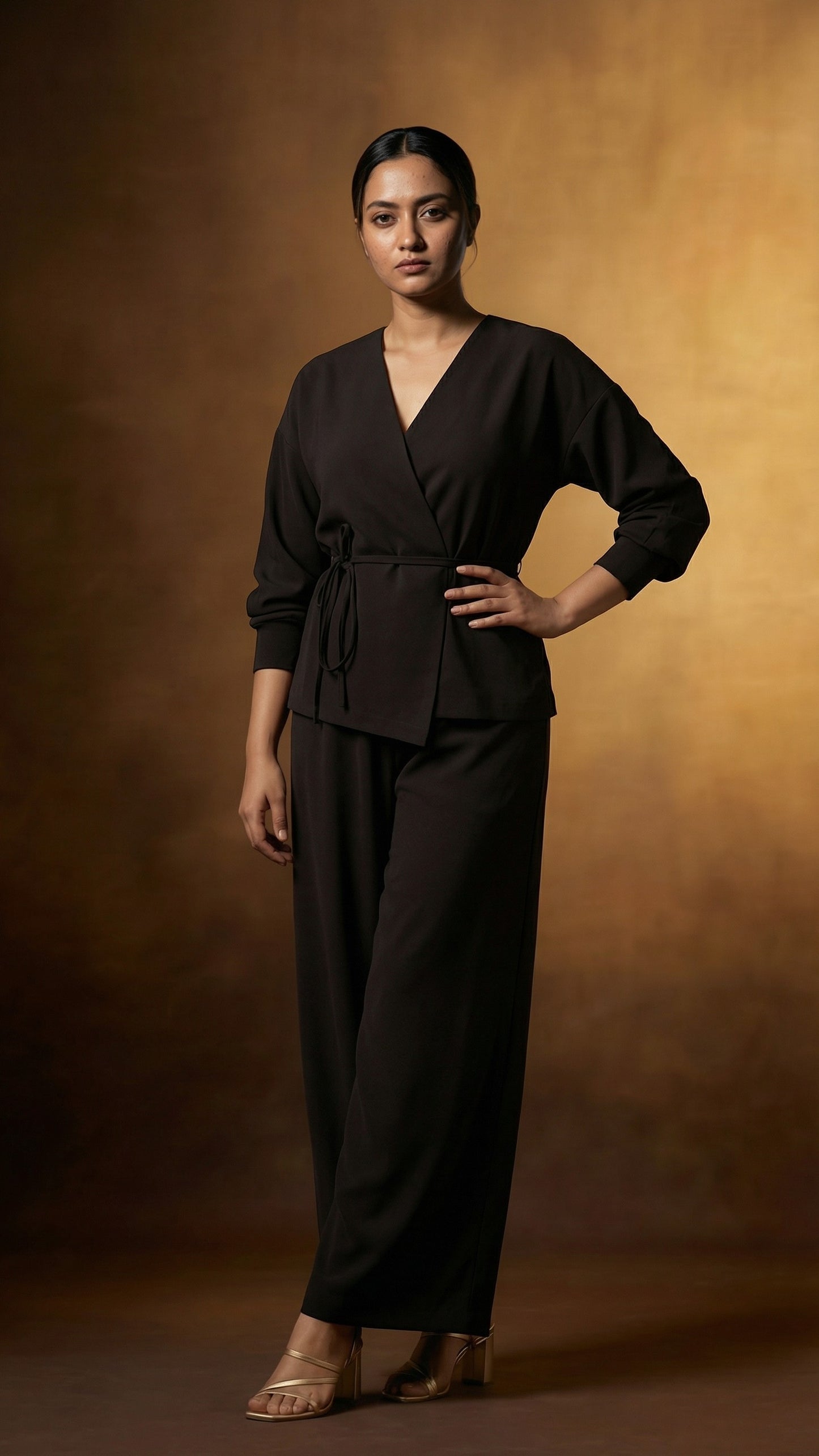 Noir Wrap Elegance Set