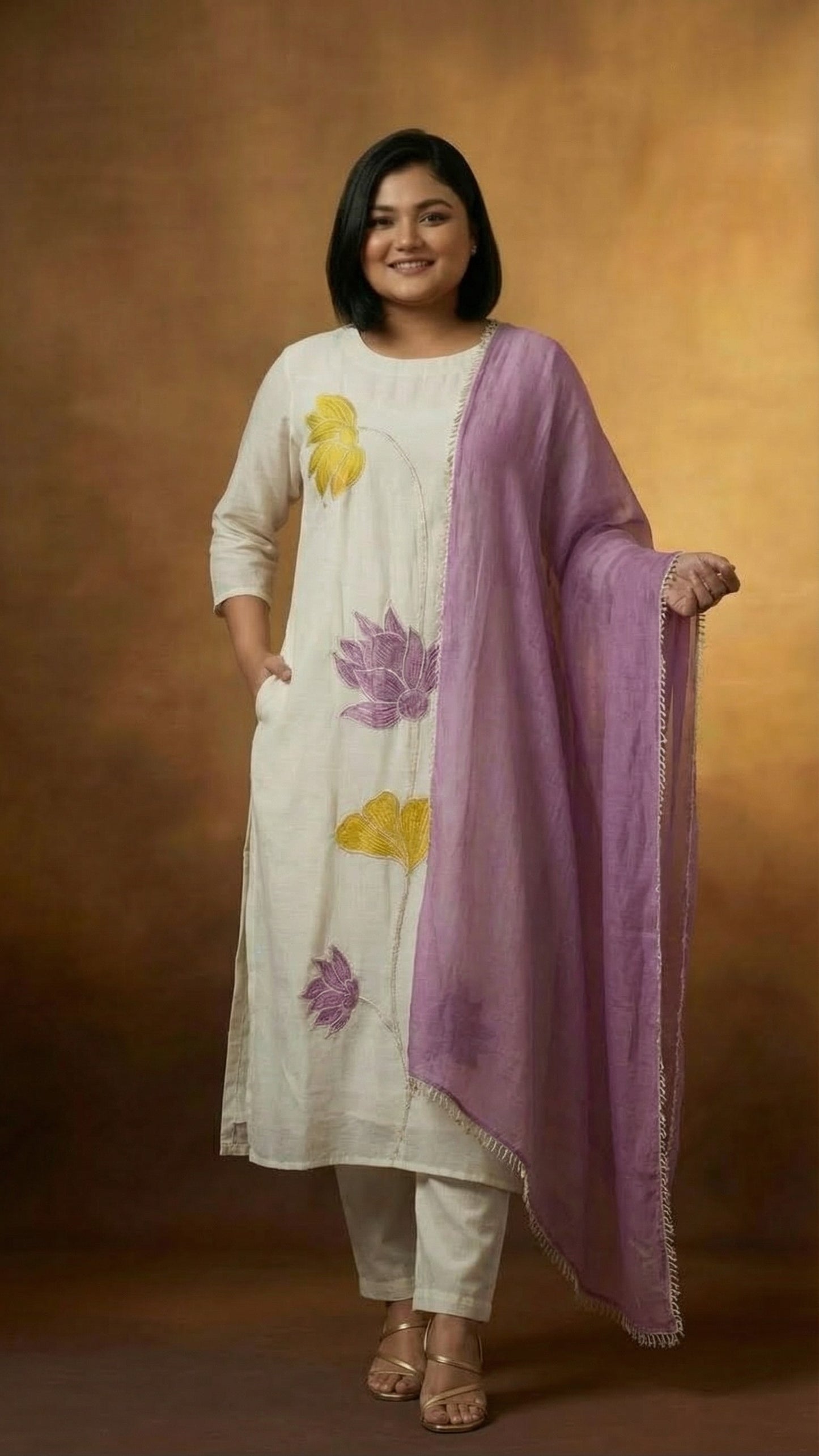 Lotus Bloom Three-Piece Set