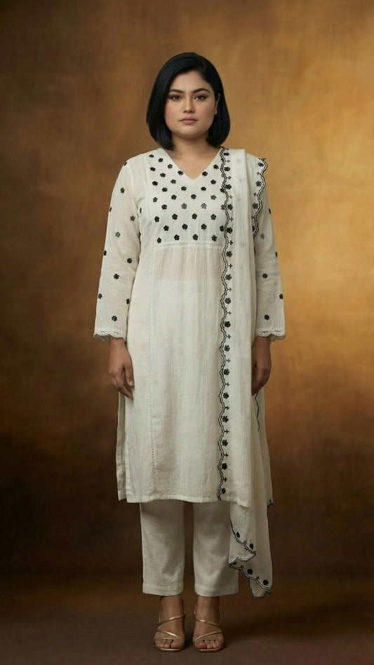 Ivory Dot Elegance Set