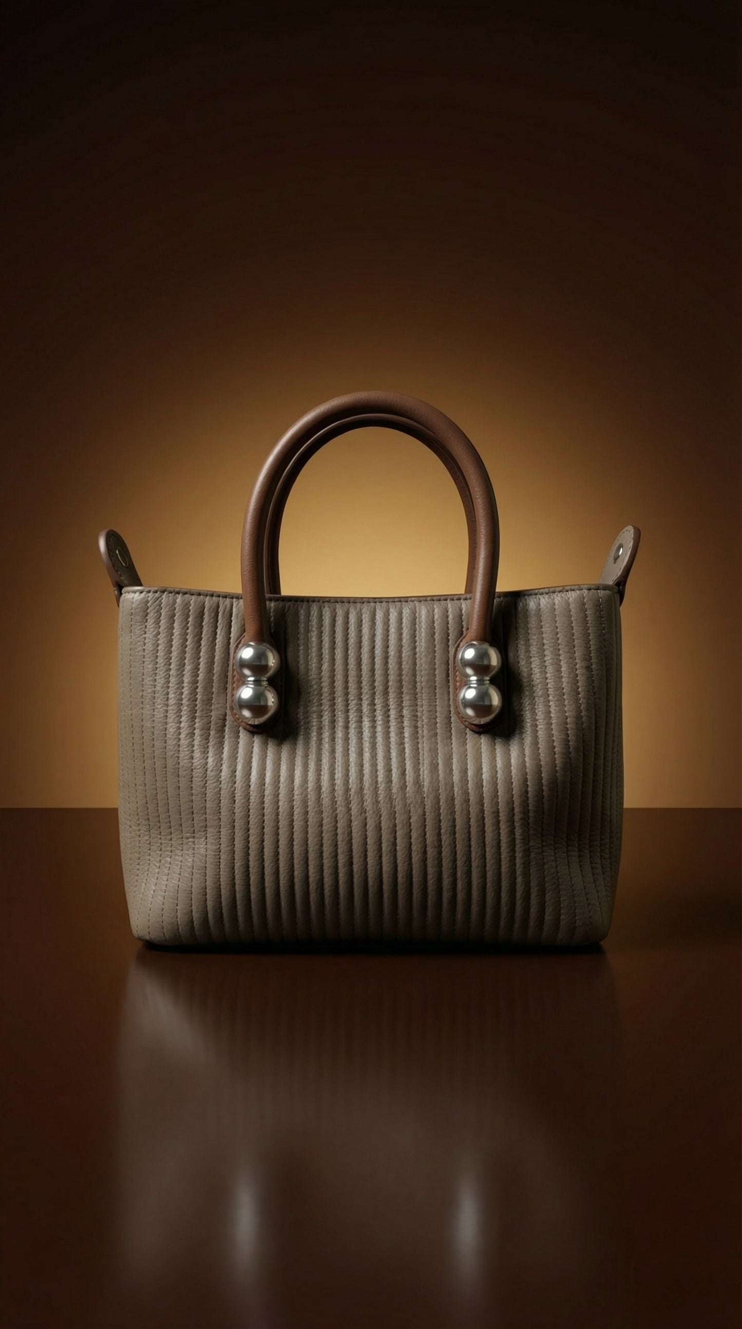 Taupe Serenite Mini Top-Handle Bag