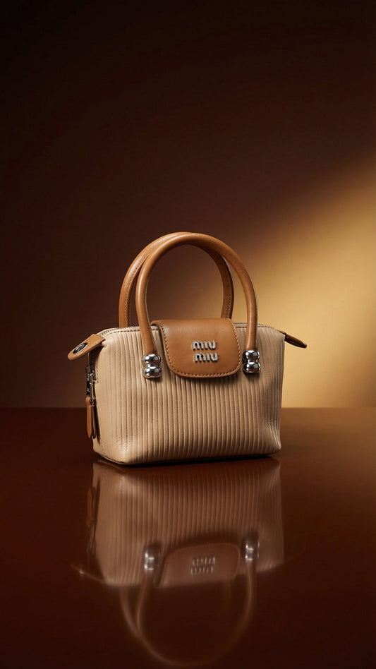 Min Min Atelier Sable Structured Mini Tote