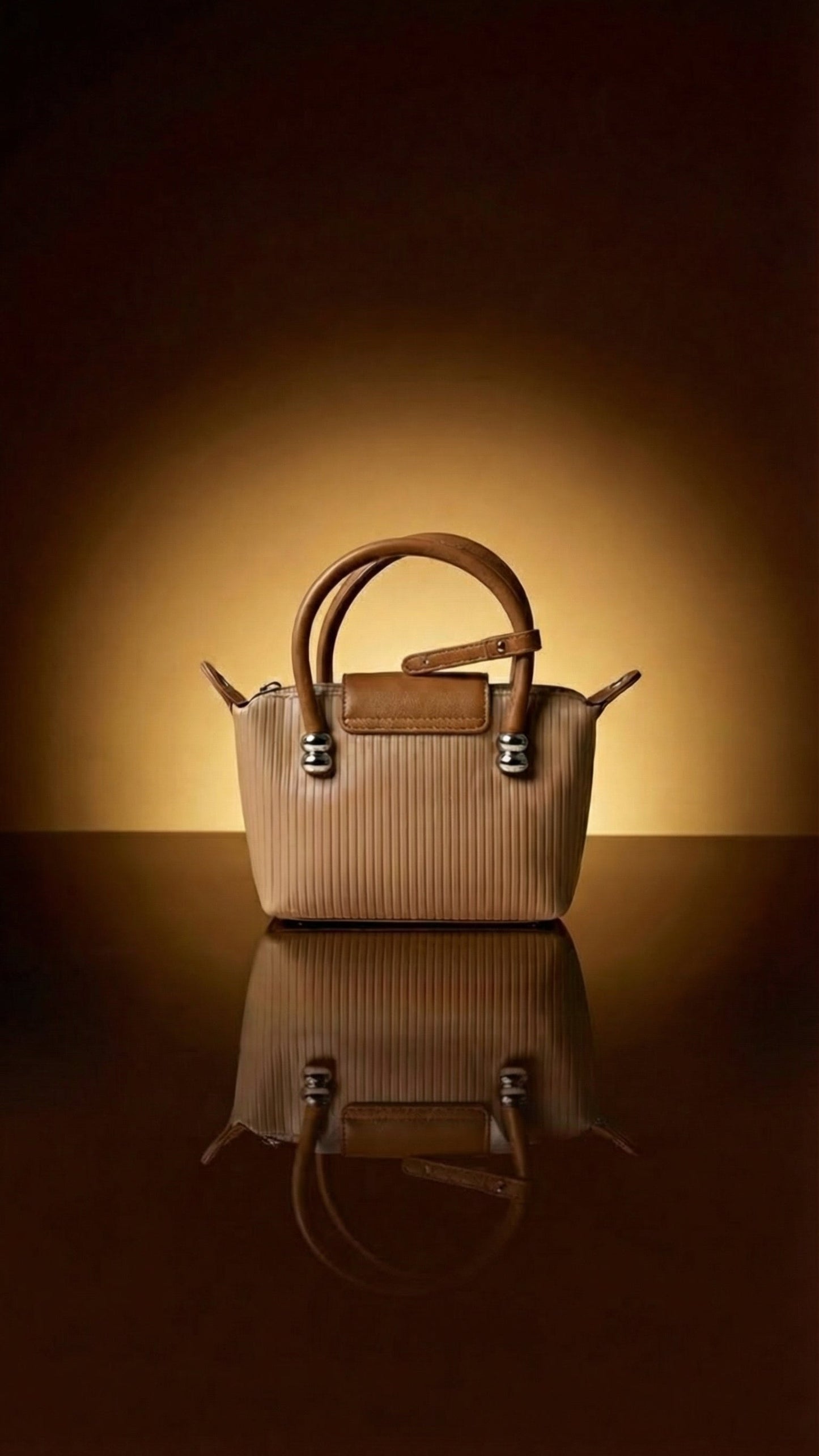 Min Min Atelier Sable Structured Mini Tote