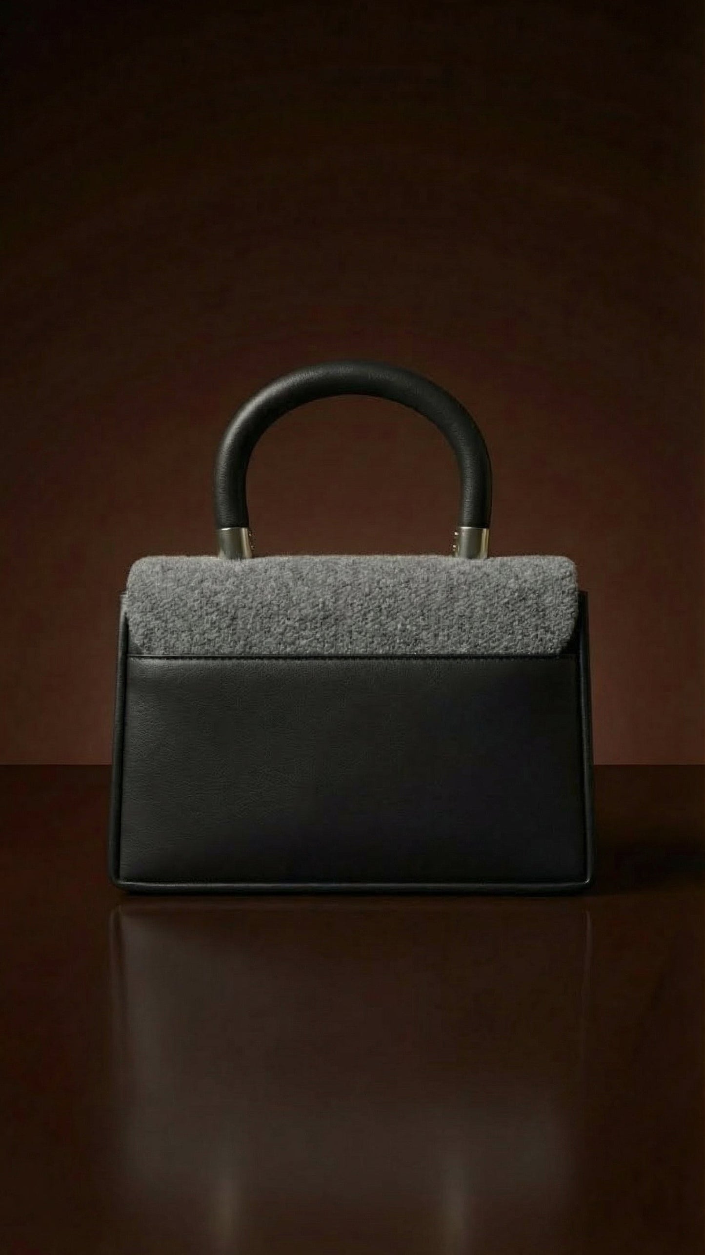 Gris Eclat Top-Handle Bag