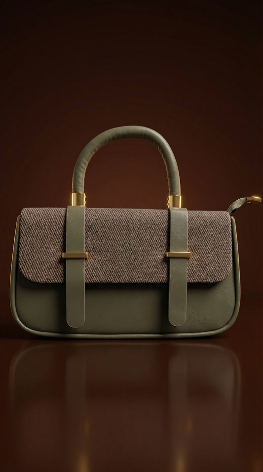 Olive Epoque Top-Handle Bag