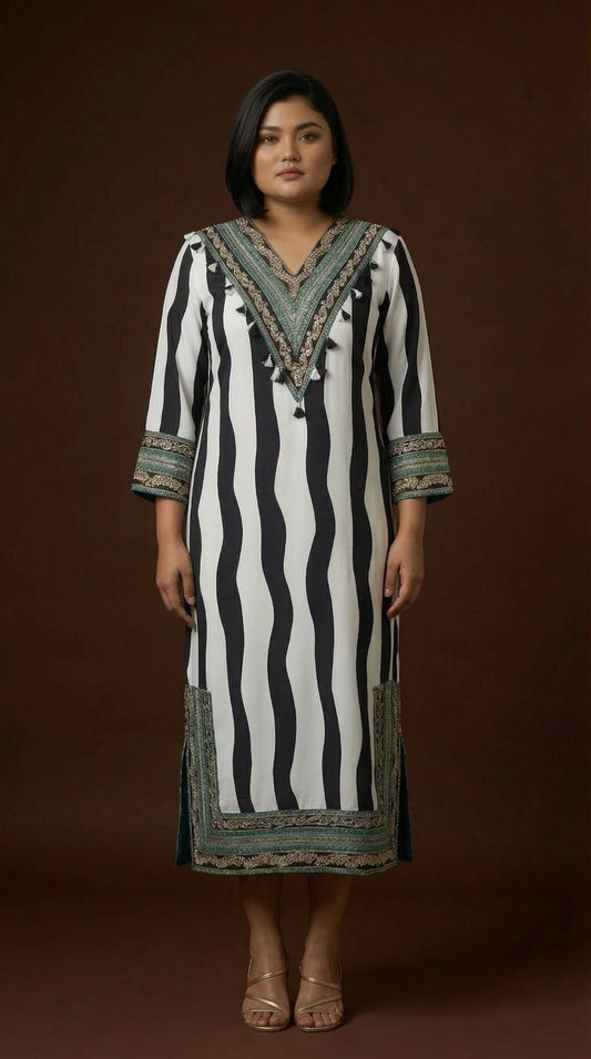 Ethno Grace Gown Striped