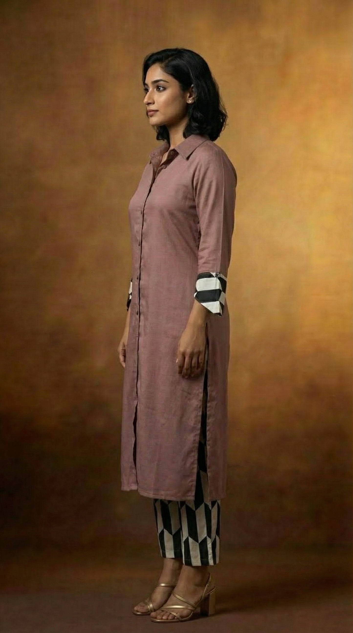 Dusky Mauve Kurti Set