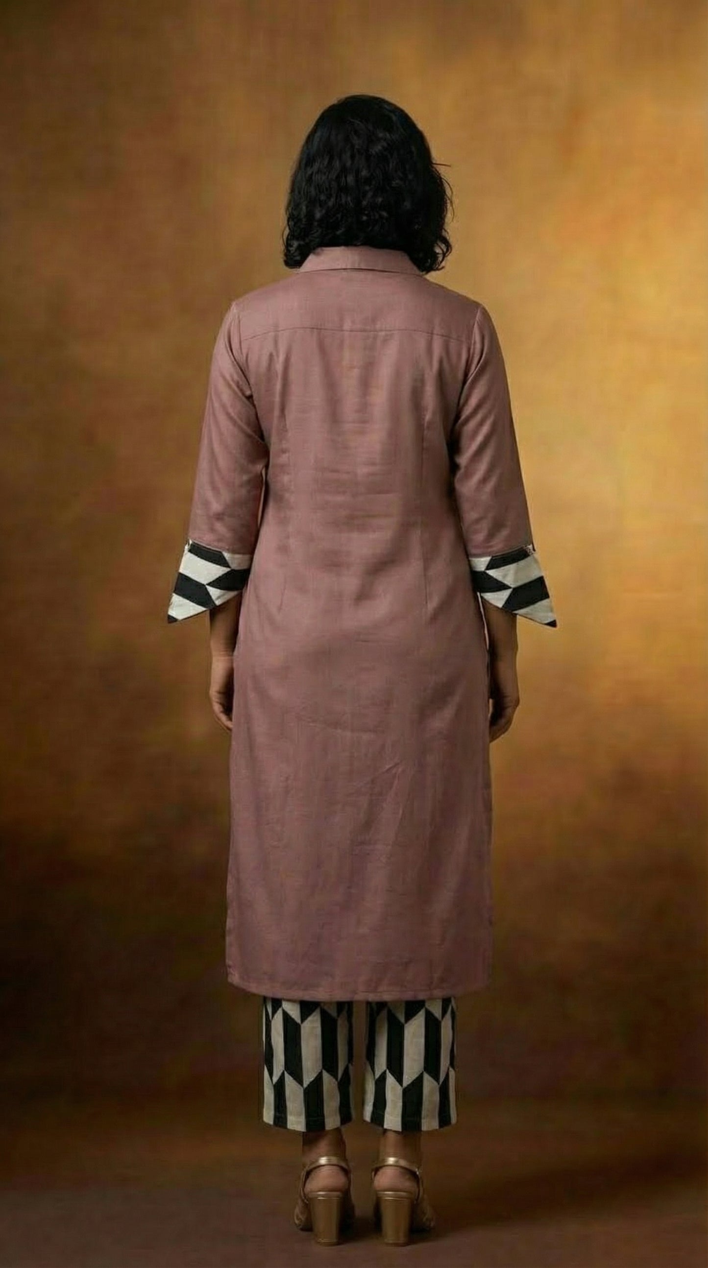 Dusky Mauve Kurti Set