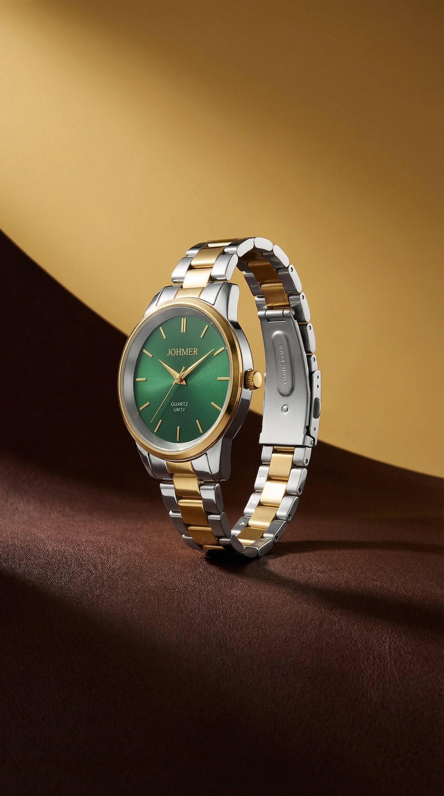 BONAIER Two-Tone Stainless Steel Quartz Watch