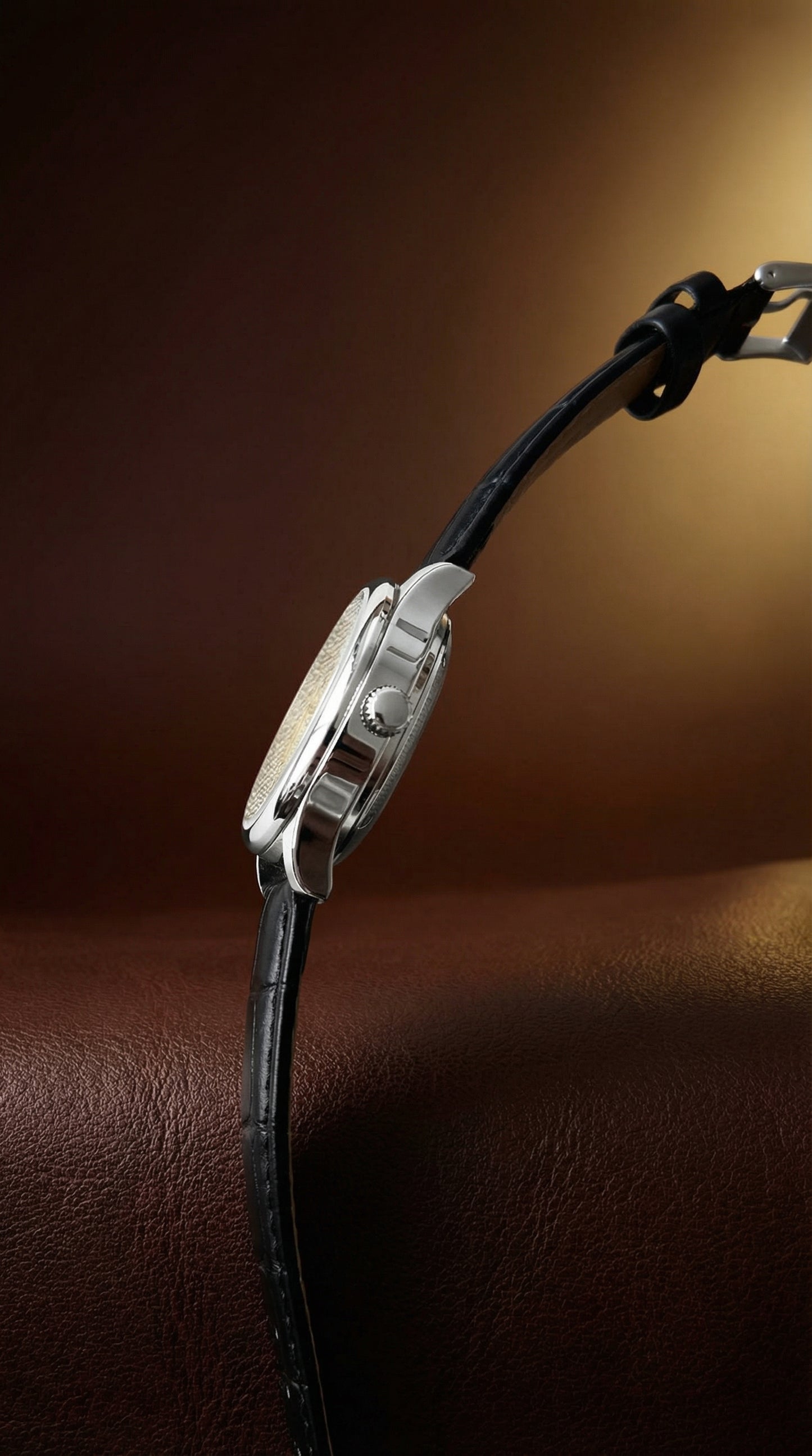 KALBORK Classic Day-Date Quartz Leather Watch