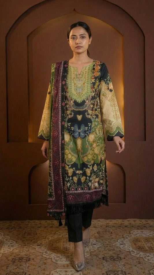 Forest Green Three Piece Set